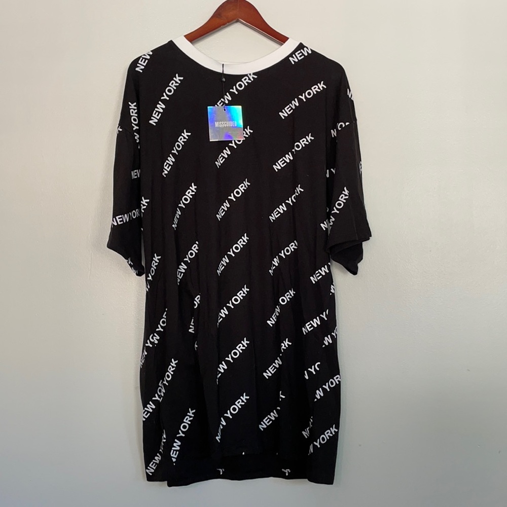 Misguided long line oversized Ladies T Sz us6